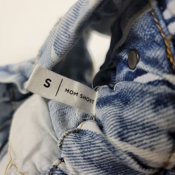 Pacsun High Rise Mommy Shorts Button up  size Small Pin Stripe - Picture 8 of 8